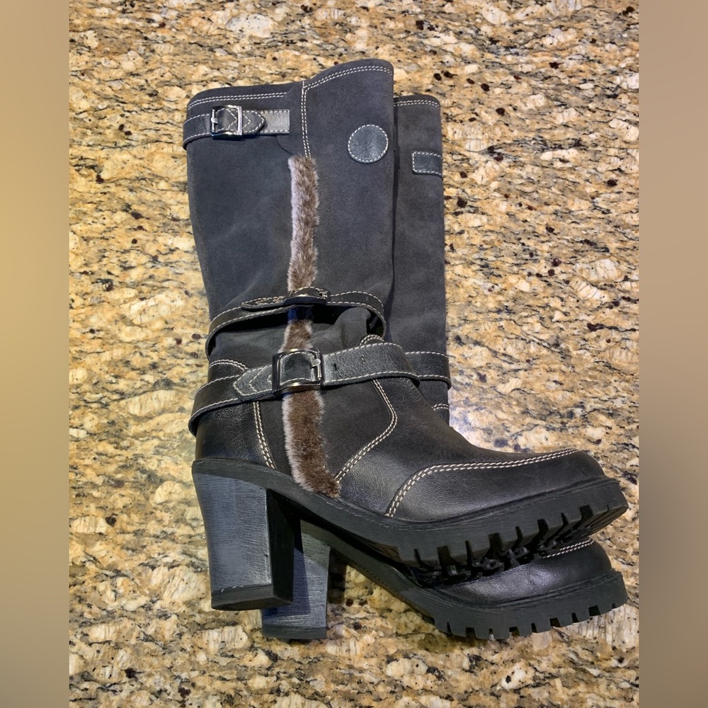 F Velutto Leather Boots